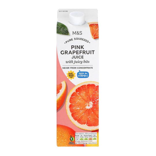 M & S Pink Grapefruit Juice With Juicy Bits, 1l