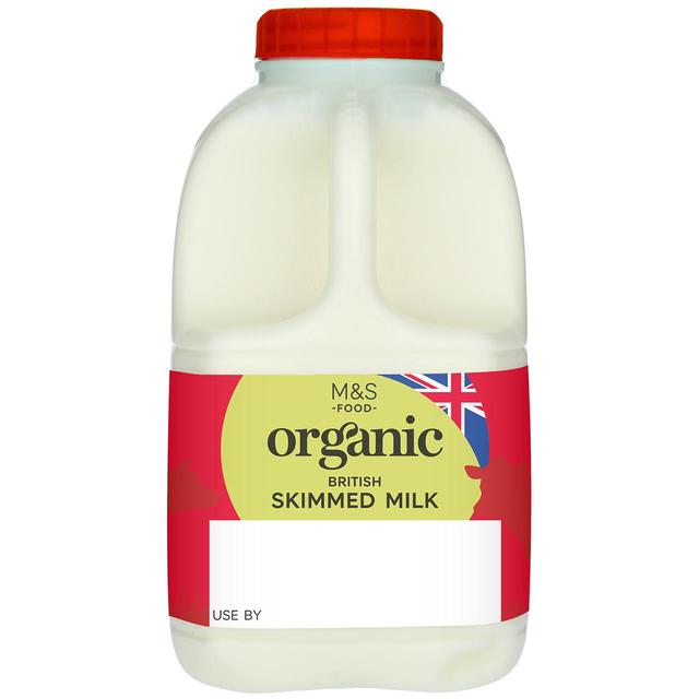 M & S Organic Skimmed Milk 1 Pint, 568ml