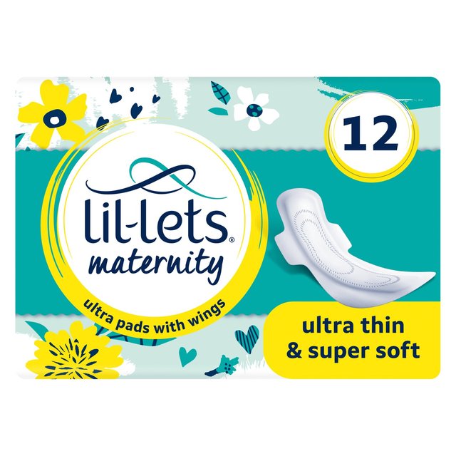 Lil-lets Maternity Ultra Pads, 12 Per Pack