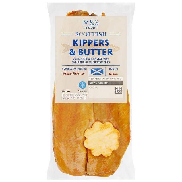 M & S Scottish Kippers With Butter, 200g