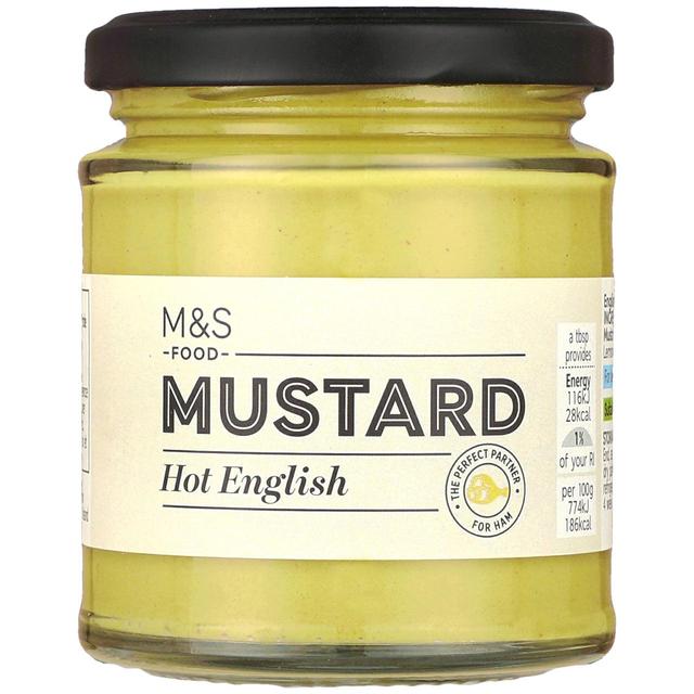 M & S Hot English Mustard, 180g