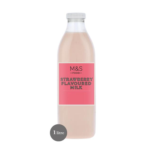 M & S Strawberry Flavoured Milk, 1l