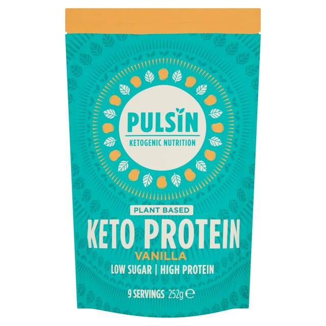 Pulsin Keto Vanilla Vegan Protein Powder, 252g