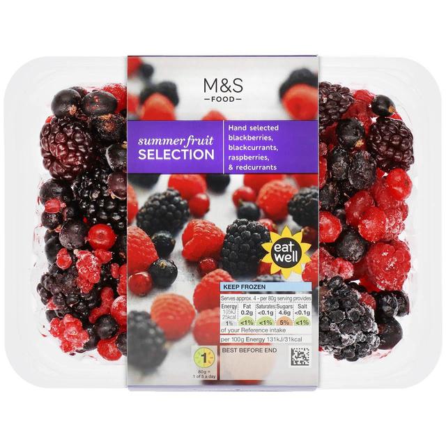 M & S Summer Fruit Selection Frozen, 330g