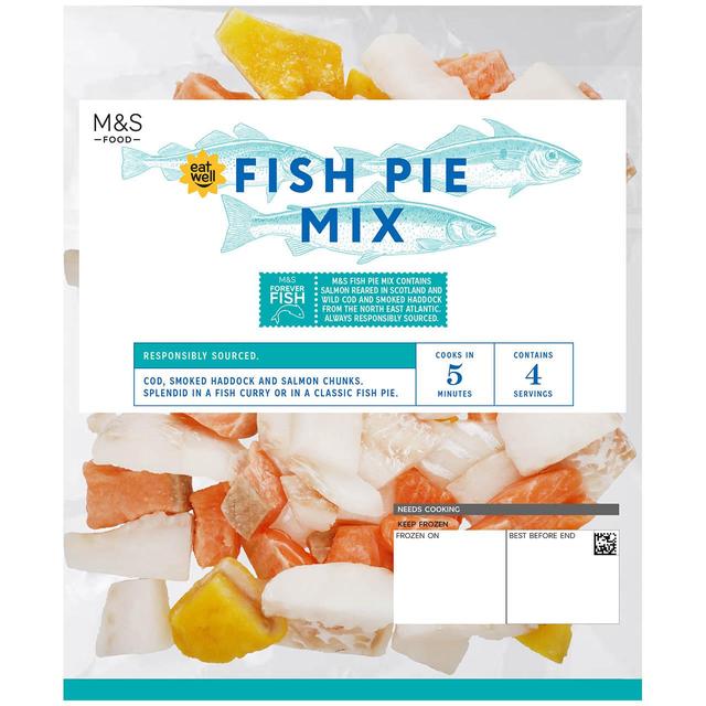 M & S Fish Mix Frozen, 400g