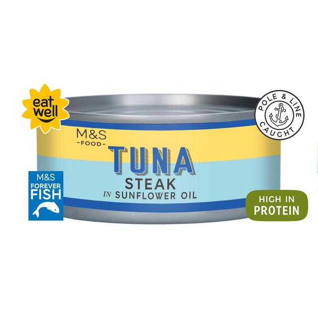 M & S Tuna Steak in Sunflower Oil, 200g