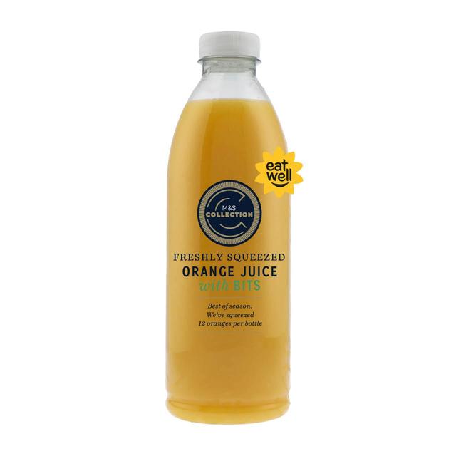 M & S Freshly Squeezed Orange Juice With Bits, 1l