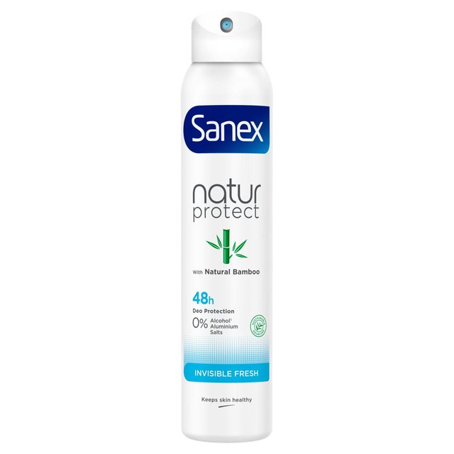 Sanex Natur Protect Invisible Fresh Bamboo Deodorant Spray, 200ml