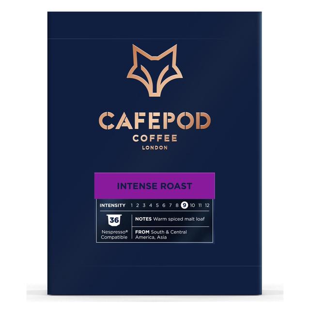 CafePod Intense Roast Nespresso Compatible Aluminium Coffee Pods, 36 Per Pack