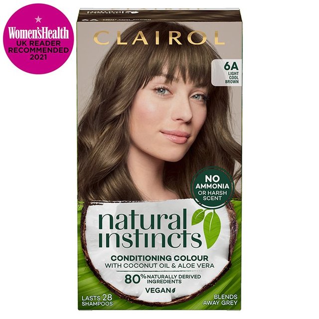 Clairol Natural Instincts Hair Dye 6A Light Ash Brown, One Size