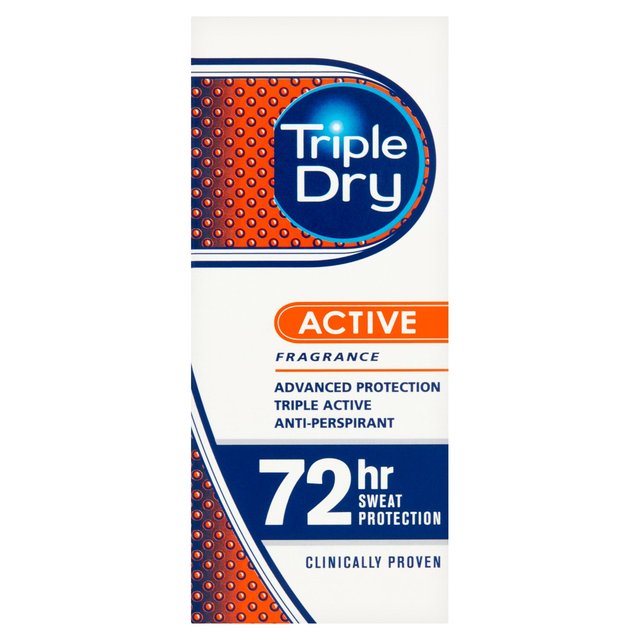 Triple Dry Active Advanced Protection Men’s Anti-Perspirant Roll On, 50ml