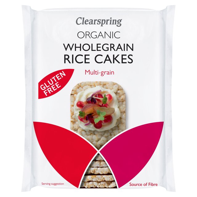 Clearspring Organic Rice Cakes, Multi-Grains, 130g