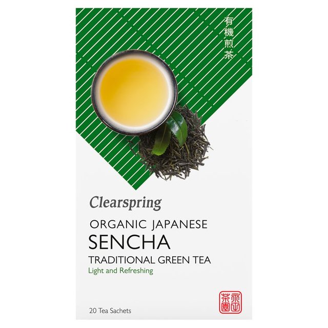 Clearspring Organic Japanese Sencha Green Teabags, 20 Per Pack