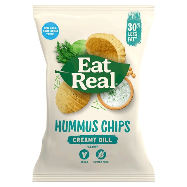 Eat Real Hummus Creamy Dill Chips, 135g