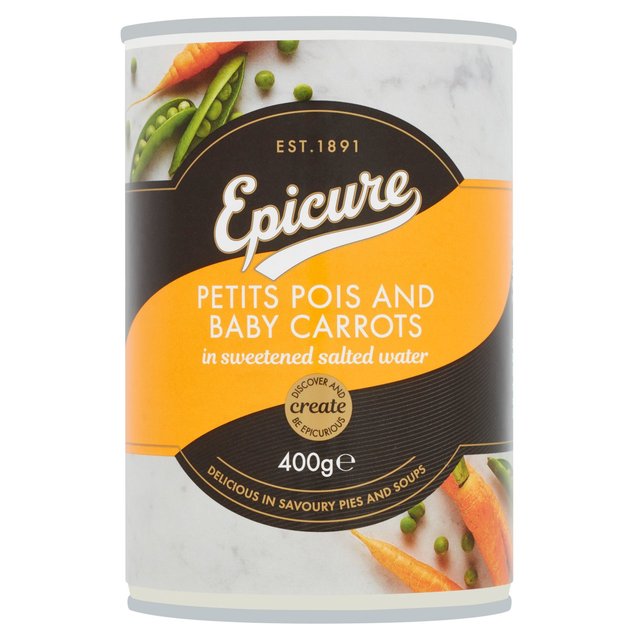 Epicure Petit Pois & Whole Baby Carrots, 400g