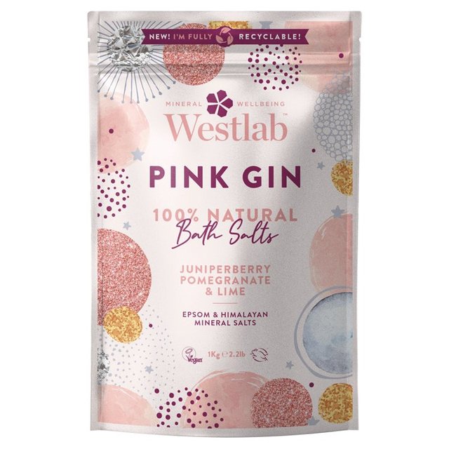 Westlab Pink Gin Bath Salts, 1kg