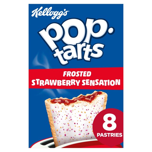 Kellogg’s Pop Tarts Frosted Strawberry Sensation, 8 x 48g