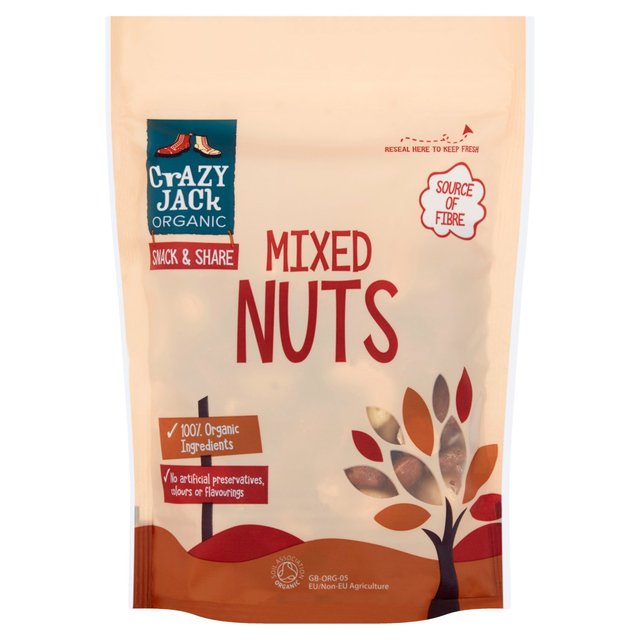 Crazy Jack Organic Mixed Nuts, 175g