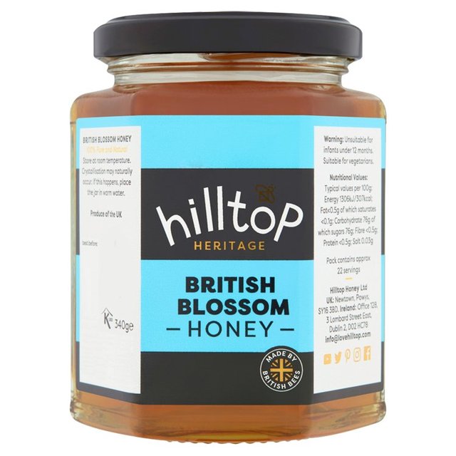 Hilltop Honey British Blossom Honey, 340g