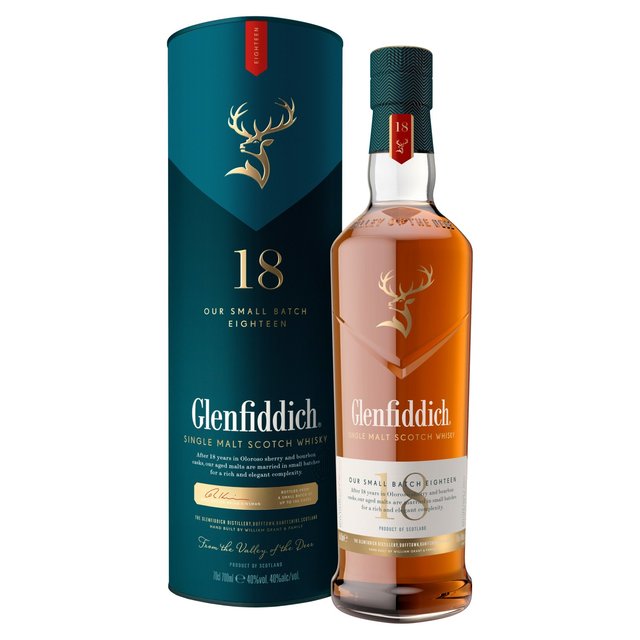 Glenfiddich 18 YO Single Malt Whisky, 70cl