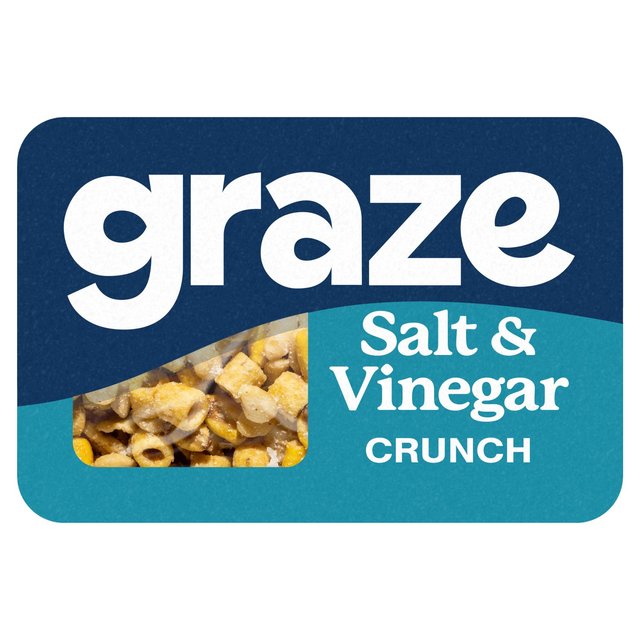 Graze Vegan Salt & Vinegar Crunchy Mixed Snacks, 28g