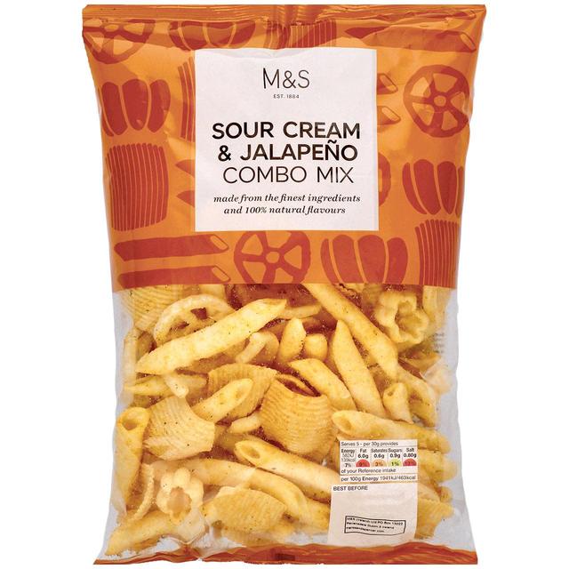 M & S Sour Cream & Jalapeno Combo Mix, 150g