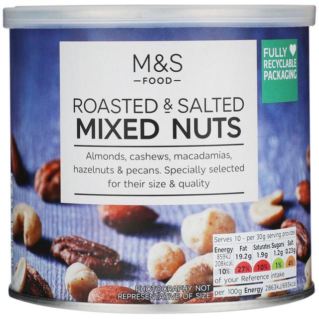 M & S Roasted & Salted Mixed Nuts, 300g