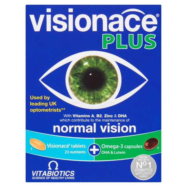 Vitabiotics Visionace Plus Tablets, 2 x 28 per Pack