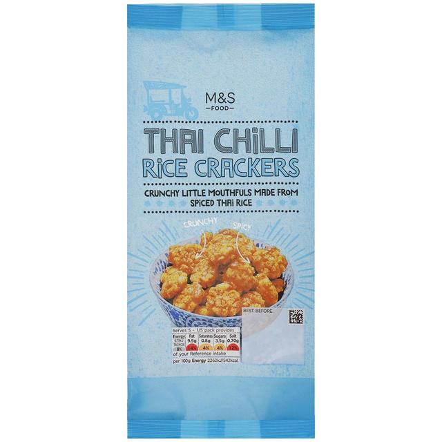 M & S Thai Chilli Rice Crackers, 150g