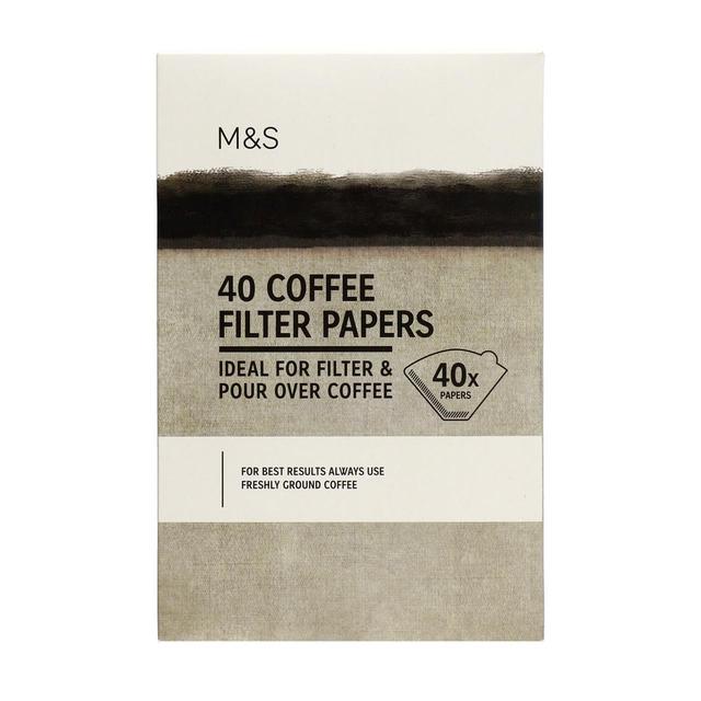 M & S Coffee Filter Papers, 40 Per Pack