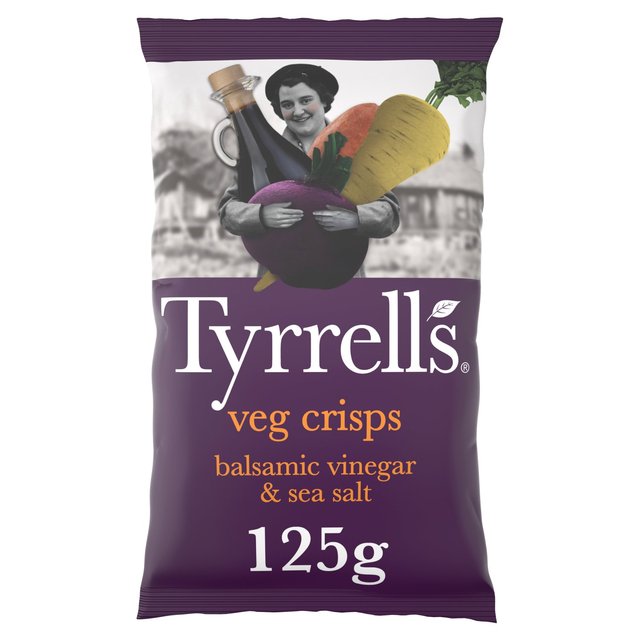 Tyrrells Veg Balsamic Vinegar & Sea Salt Sharing Crisps, 125g