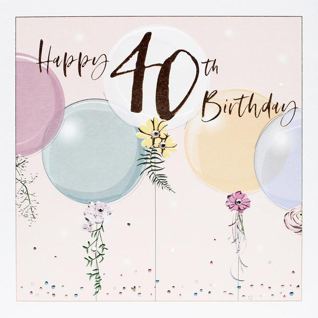 Happy 40th Birthday Card | Ocado
