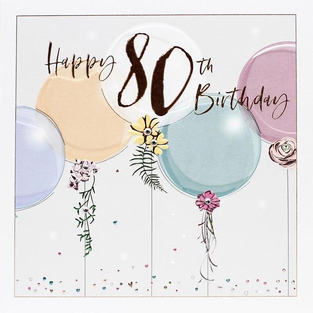 Happy 80th Birthday Card | Ocado
