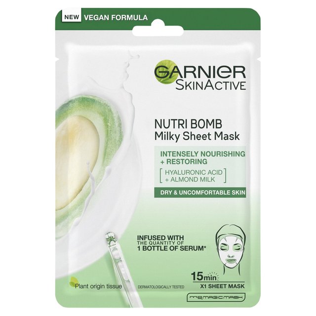 Garnier Nutri Bomb Milky Sheet Mask Almond Milk and Hyaluronic Acid