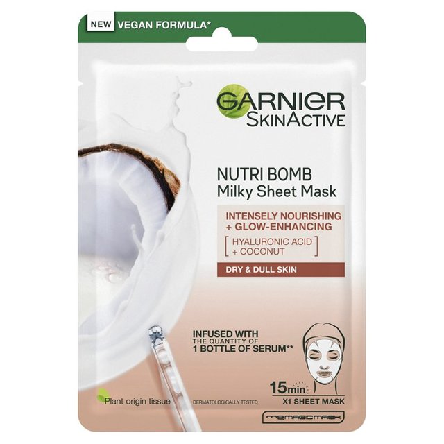 Garnier Nutri Bomb Milky Sheet Mask Coconut and Hyaluronic Acid