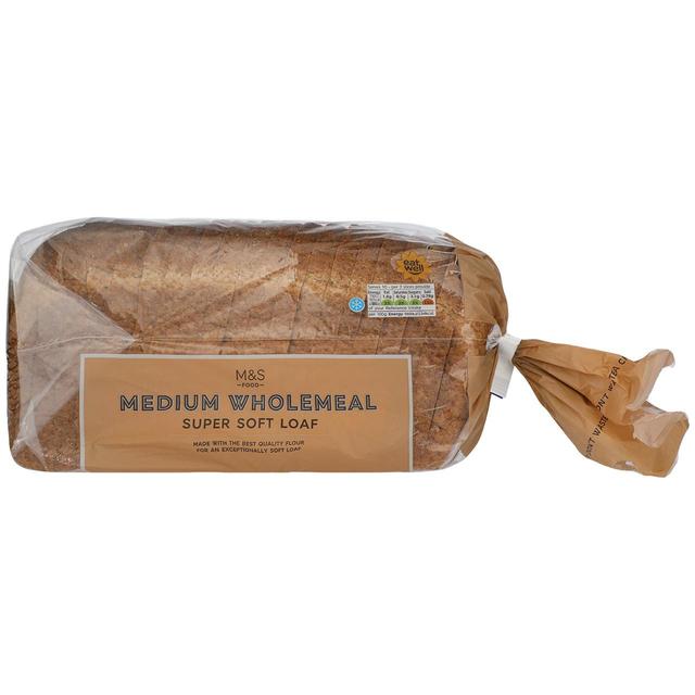 M & S Super Soft Wholemeal Medium Sliced Bread, 800g