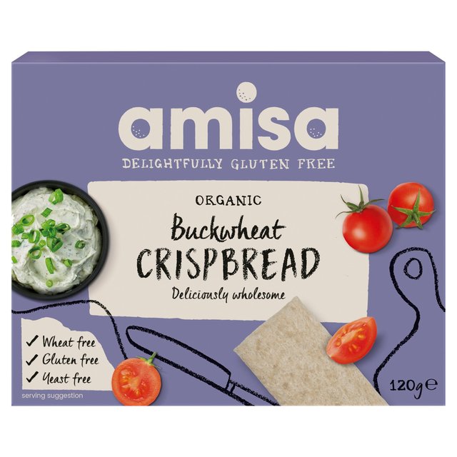 Amisa Organic Gluten Free Buckwheat Crispbread, 120g