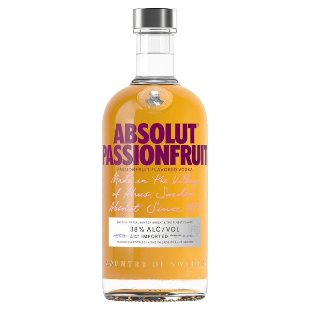 Absolut Passionfruit Flavoured Swedish Vodka, 70cl