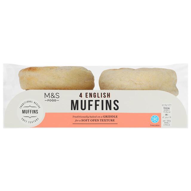 M & S English Muffins, 4 Per Pack