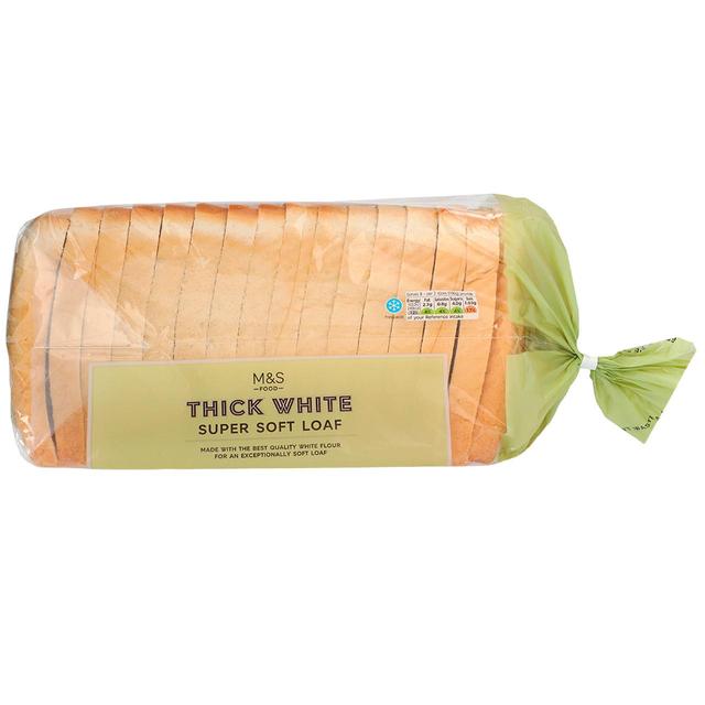 M & S Super Soft White Thick Sliced Bread, 800g