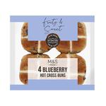 M&S Blueberry Hot Cross Buns