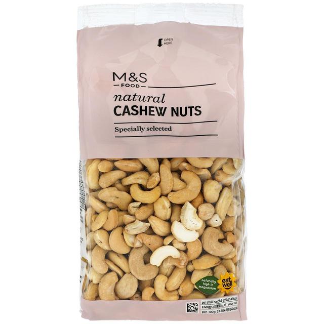 M & S Natural Cashews, 350g