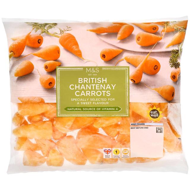 M & S British Chantenay Carrots Frozen, 500g