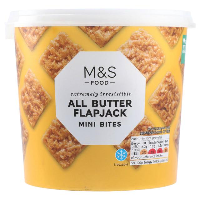 M & S All Butter Flapjack Mini Bites, 320g
