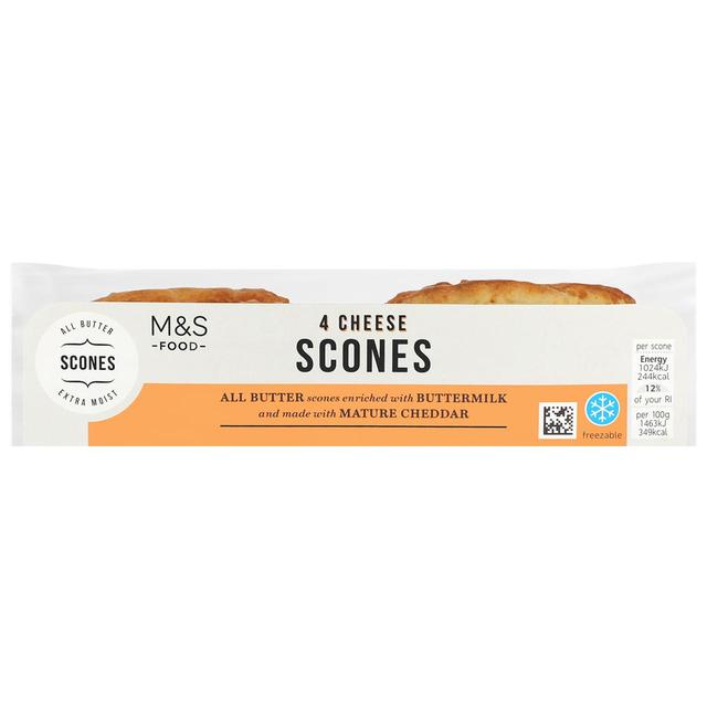 M & S Cheese Scones, 4 Per Pack