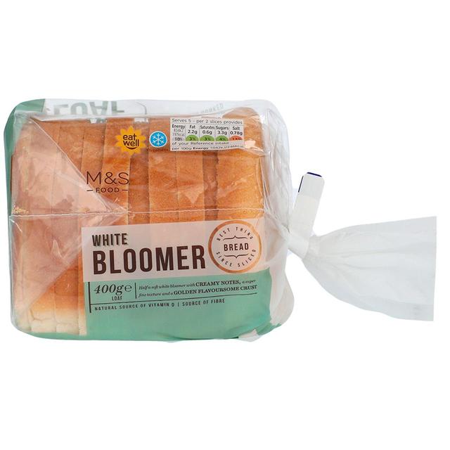 M & S White Bloomer Bread Loaf, 400g