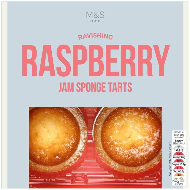 M & S Raspberry Jam Bakes, 4 Per Pack