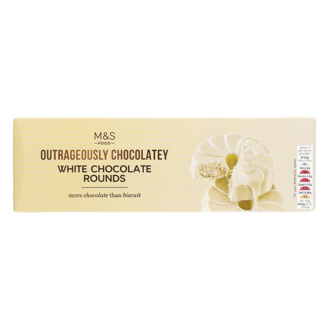 M & S Extremely Chocolatey White Chocolate Rounds, 200g