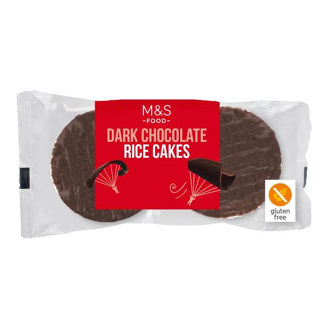 M & S Belgian Dark Chocolate Rice Cakes, 102g