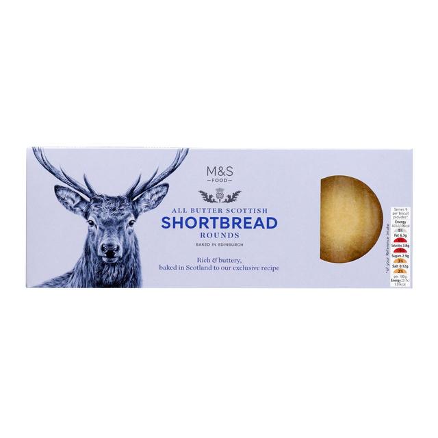 M & S Scottish All Butter Shortbread Rounds, 180g